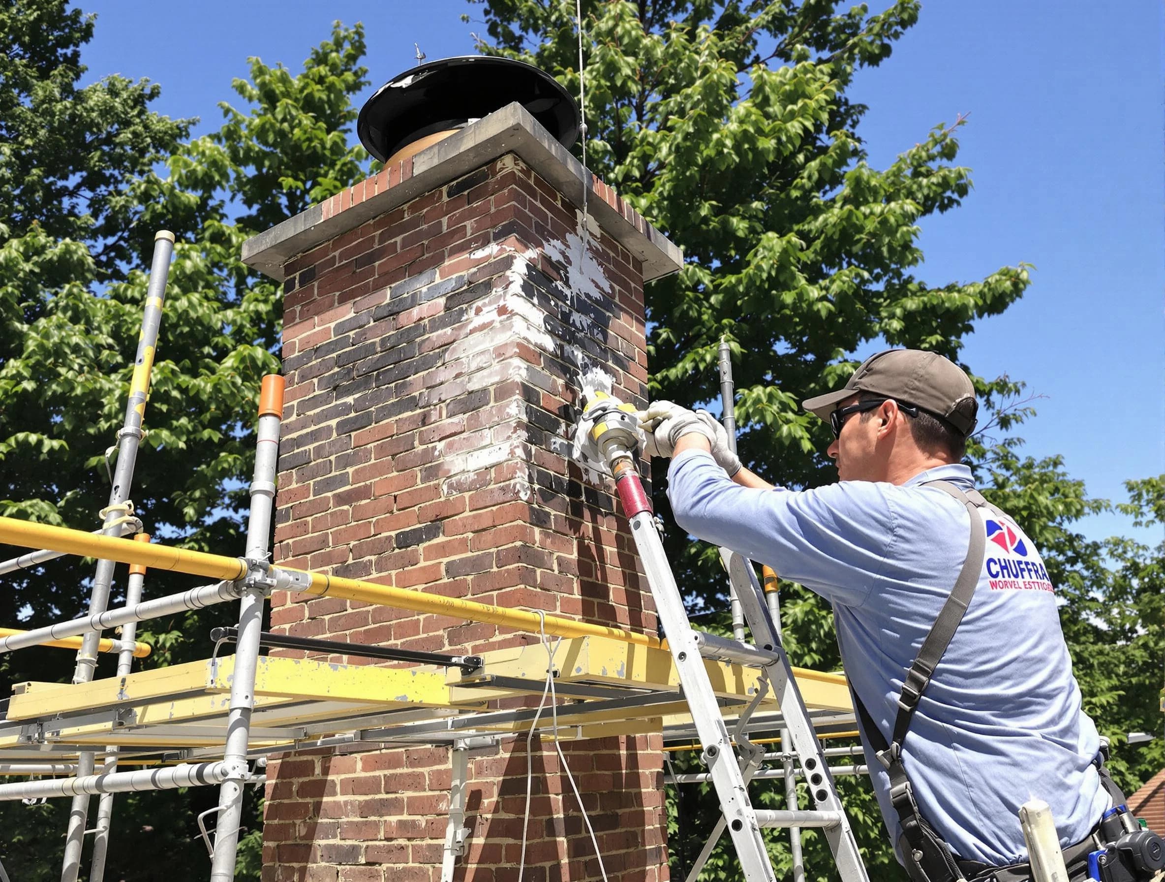 Structural chimney repair by Colonial Beach Chimney Sweep in Colonial Beach, VA