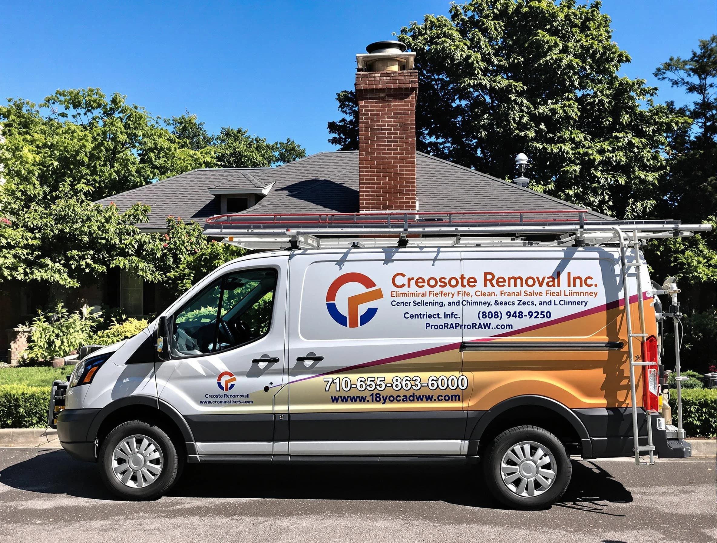 Colonial Beach Chimney Sweep technician removing creosote safely in Colonial Beach, VA