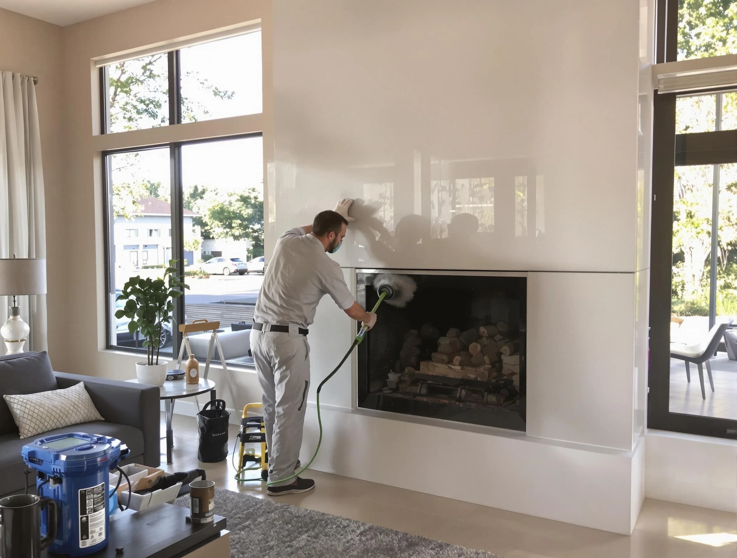 Colonial Beach Chimney Sweep performing thorough soot removal in Colonial Beach, VA