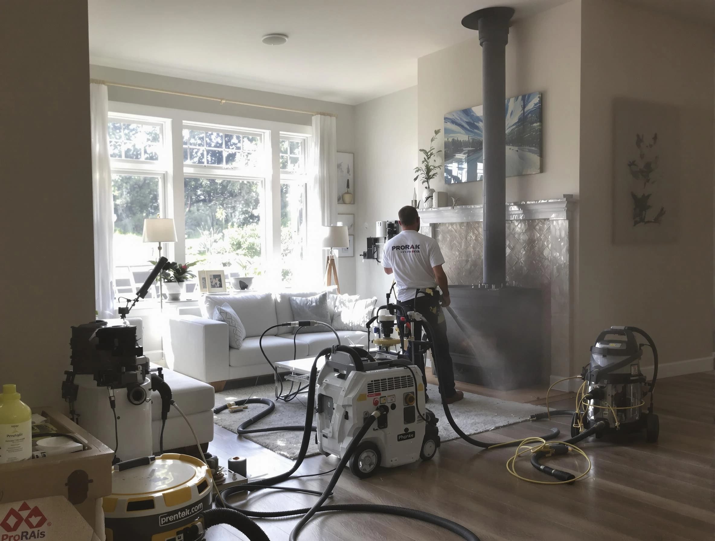 Soot removal service by Colonial Beach Chimney Sweep for a fireplace in Colonial Beach, VA