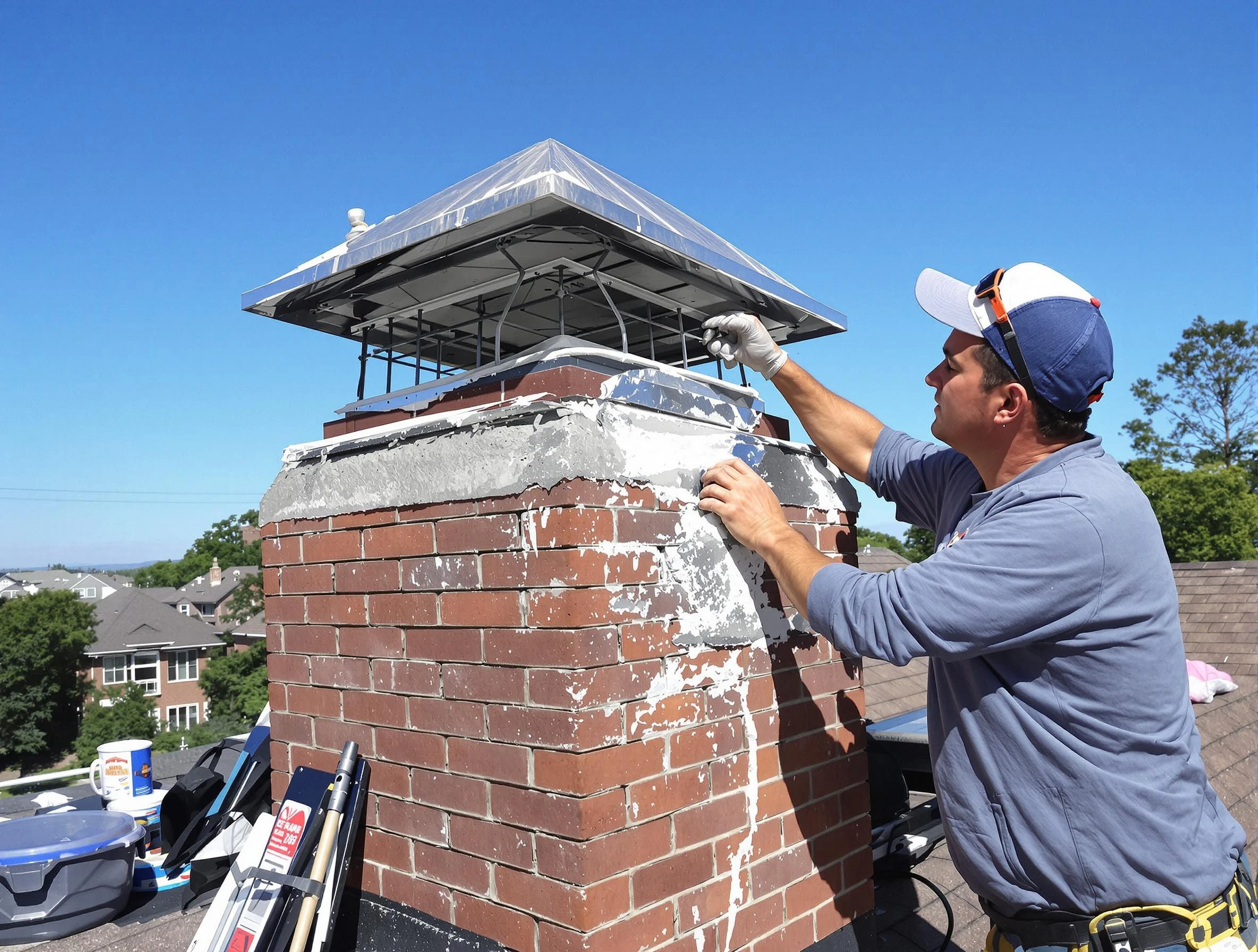 Chimney Crown Services service in Colonial Beach, VA