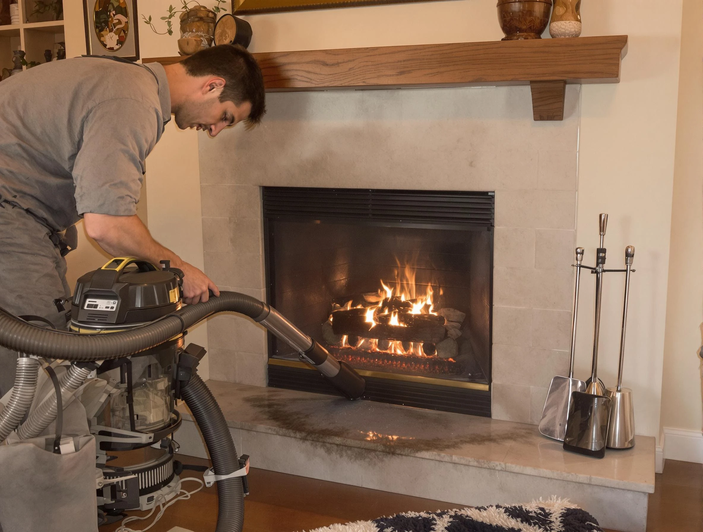 Routine fireplace upkeep by Colonial Beach Chimney Sweep in Colonial Beach, VA