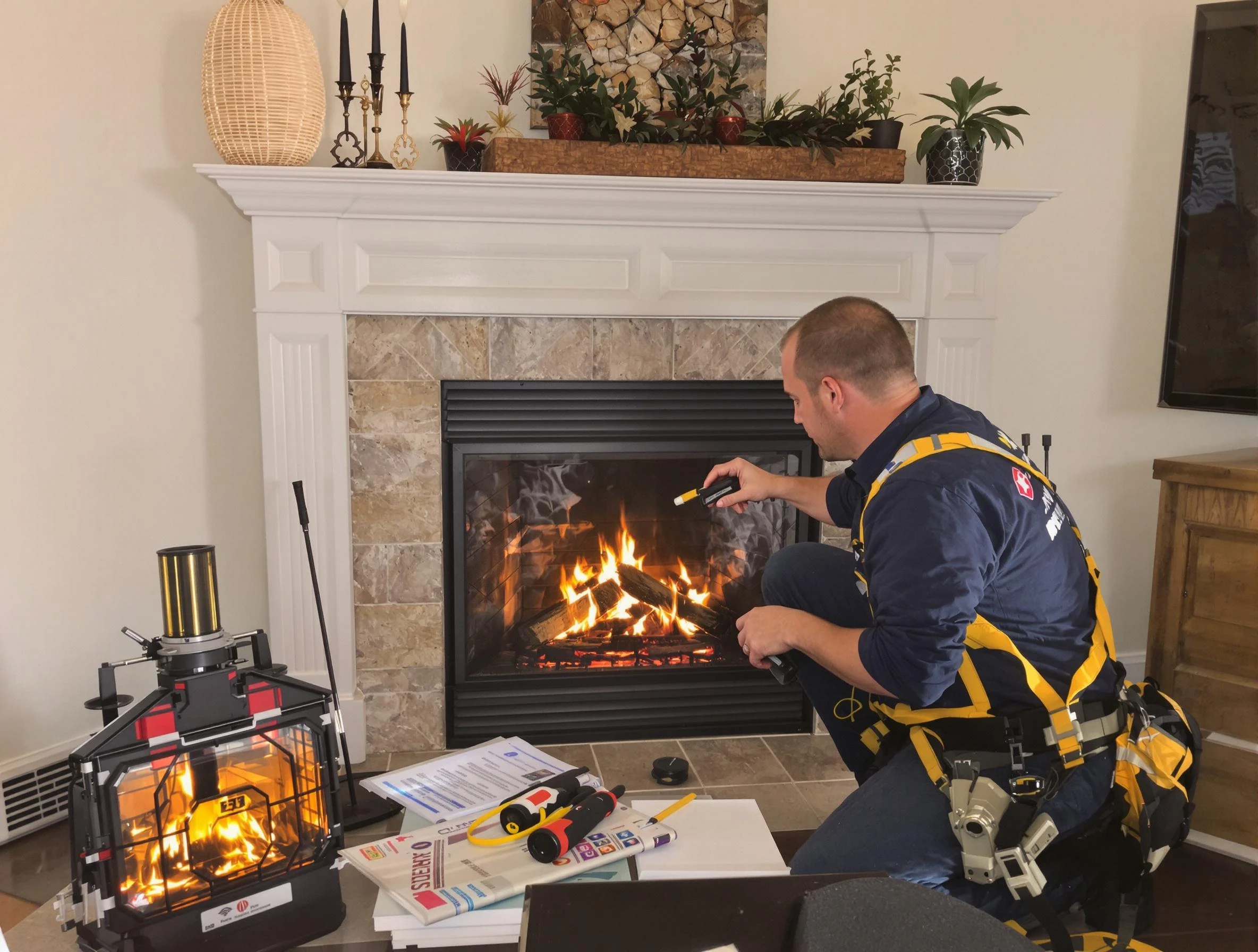 Safety-focused fireplace inspection by Colonial Beach Chimney Sweep in Colonial Beach, VA